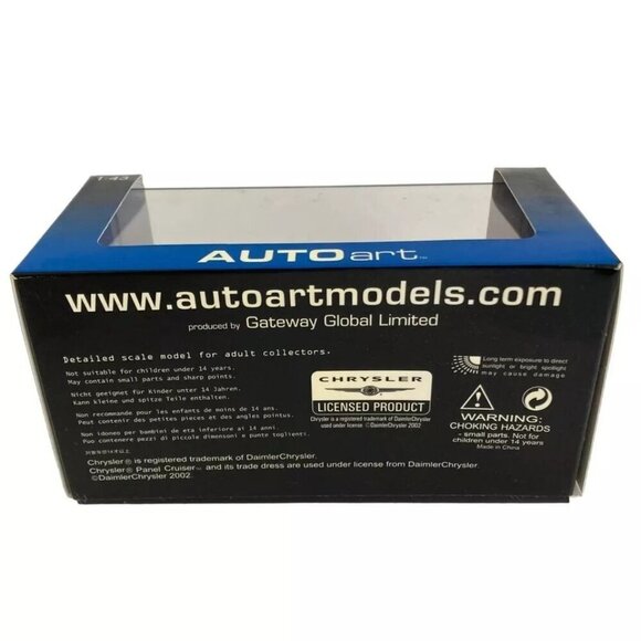 Autoart Chrysler Panel Cruiser Diecast Car 51531 Metallic Blue 1/43 Scale PT NEW - Picture 5 of 5